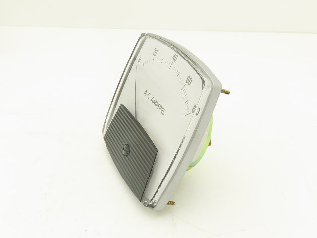 Yokogawa 250440PDPD Panel Meter AC Amperes Dial Gauge 0-80 Deviation 4.5"