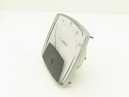 Yokogawa 250440PDPD Panel Meter AC Amperes Dial Gauge 0-80 Deviation 4.5"