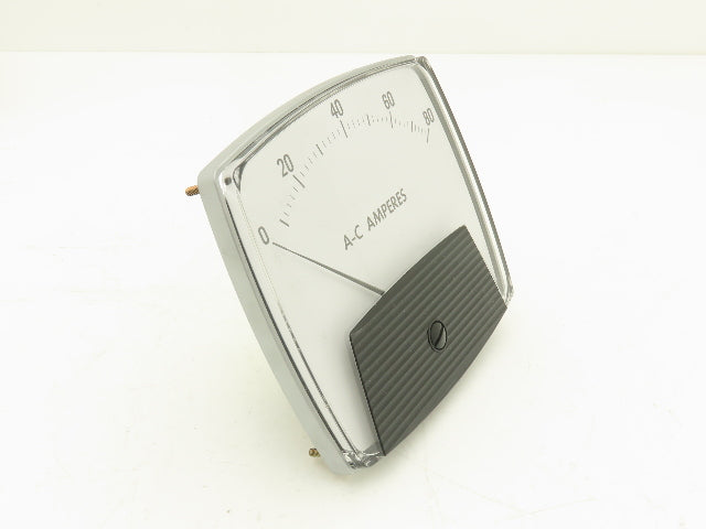 Yokogawa 250440PDPD Panel Meter AC Amperes Dial Gauge 0-80 Deviation 4.5"