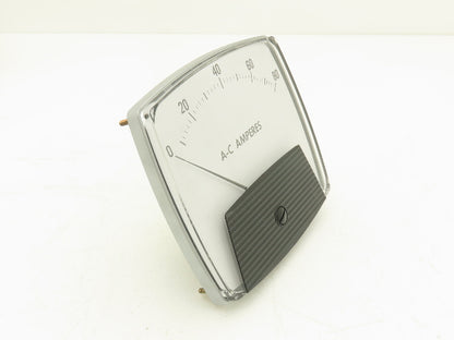 Yokogawa 250440PDPD Panel Meter AC Amperes Dial Gauge 0-80 Deviation 4.5"
