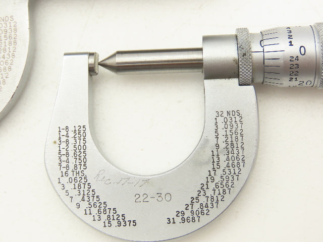 Scherr Tumico Mitutoyo 115-153 Outside Micrometer 0-1" Range Mixed Lot of 4