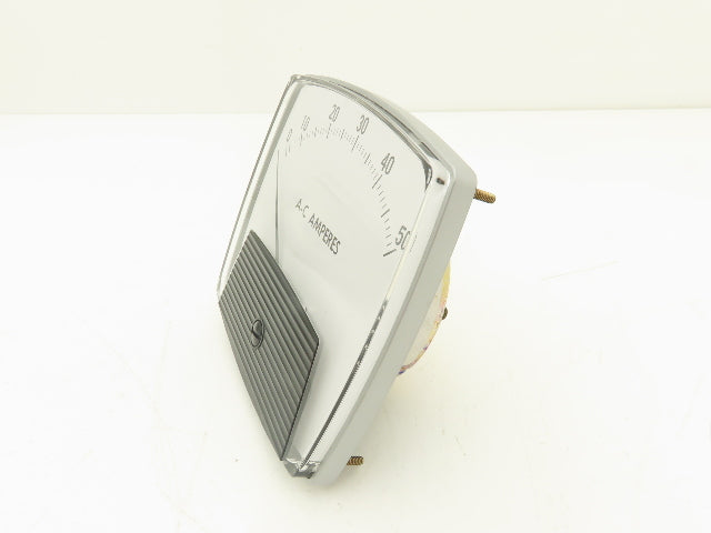 Yokogawa 250440NTNT Panel Meter AC Amperes Dial Gauge 0-50 Deviation 4.5"