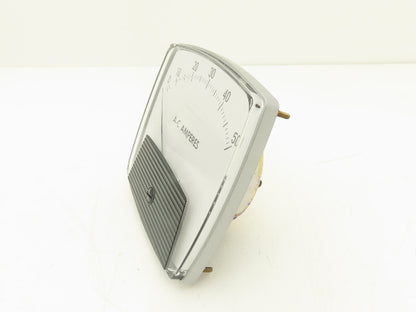 Yokogawa 250440NTNT Panel Meter AC Amperes Dial Gauge 0-50 Deviation 4.5"