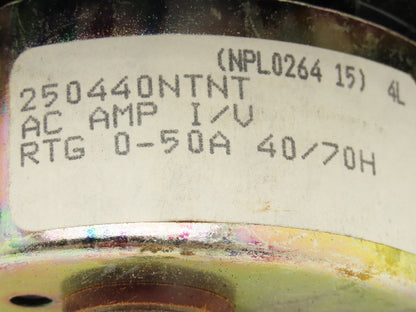 Yokogawa 250440NTNT Panel Meter AC Amperes Dial Gauge 0-50 Deviation 4.5"