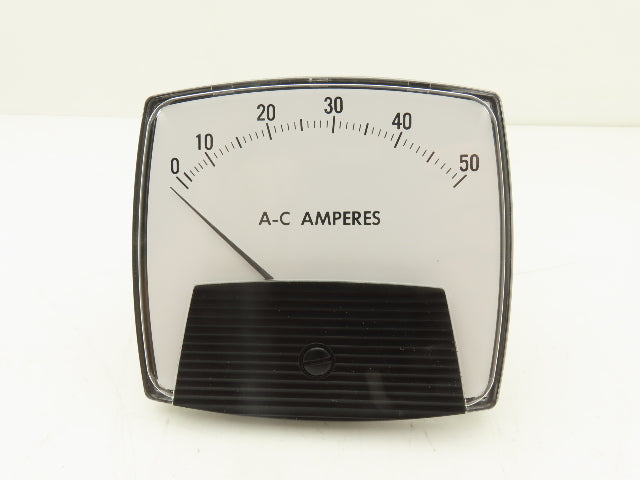 Yokogawa 250440NTNT Panel Meter AC Amperes Dial Gauge 0-50 Deviation 4.5"