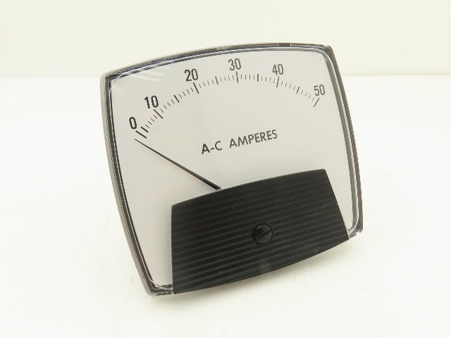 Yokogawa 250440NTNT Panel Meter AC Amperes Dial Gauge 0-50 Deviation 4.5"