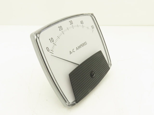 Yokogawa 250440NTNT Panel Meter AC Amperes Dial Gauge 0-50 Deviation 4.5"
