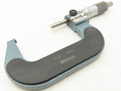 Mitutoyo 193 Mechanical Digit Outside Micrometer 0-1" 1-2" 2-3"  Set of 3