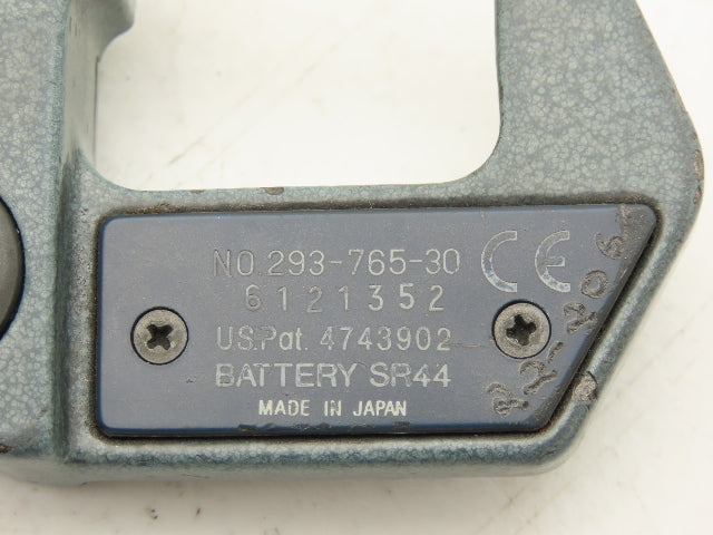 Mitutoyo 293-765-30 Digimatic Outside Micrometer 0-1" Range 25mm .00005"