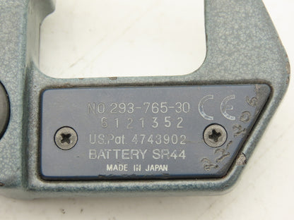 Mitutoyo 293-765-30 Digimatic Outside Micrometer 0-1" Range 25mm .00005"