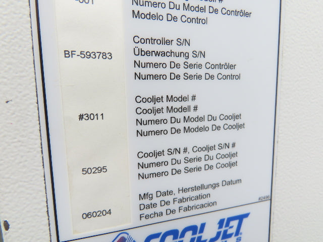 Cooljet 3011 Coolant Oil Filter Unit 10Hp High Pressure Cat Pump Filter 480V