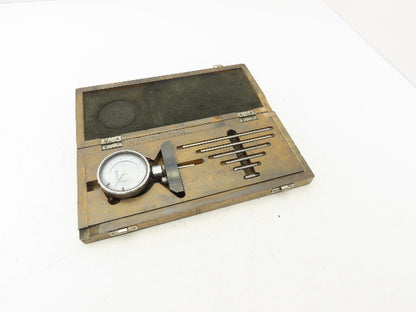 Fowler 52-125-006 Dial Depth Gage 0-22" .001" 4"Base with 6 Rods Complete Set