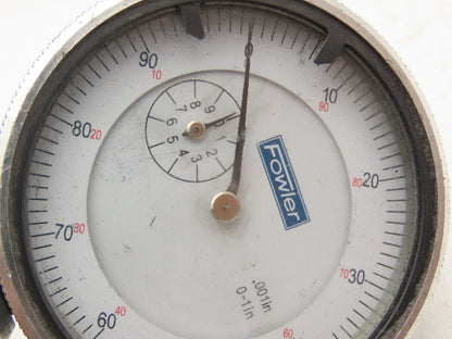 Fowler 52-125-006 Dial Depth Gage 0-22" .001" 4"Base with 6 Rods Complete Set