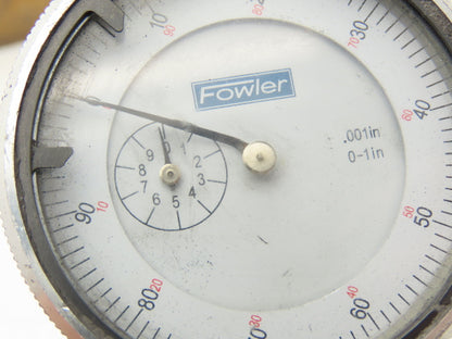 Fowler 52-125-006 Dial Depth Gage 0-22" .001" 4"Base with 6 Rods Complete Set