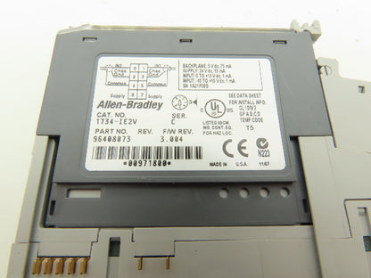 Allen Bradley 1734-IE2V Point I/O 2Pt Analog Input Module 24VDC Ser C