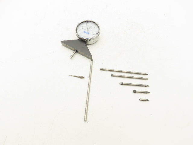 Fowler 52-125-006 Dial Depth Gage 0-22" .001" 4"Base with 6 Rods Complete Set