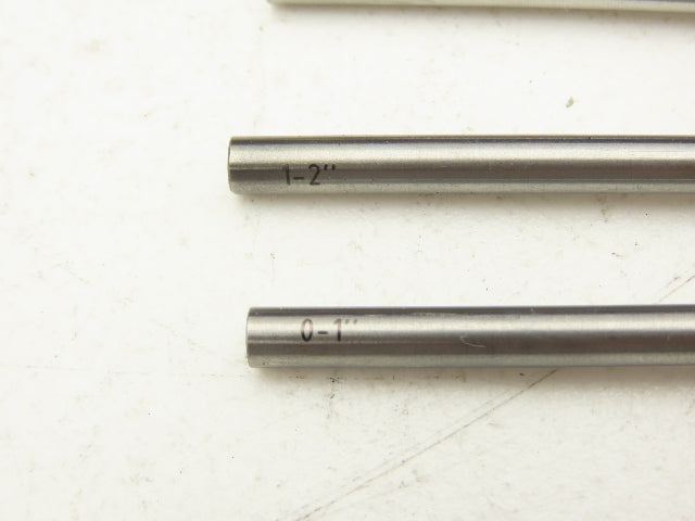 Fowler 52-225-116-0 Depth Micrometer 0-6" .001" 4"Base 6 Rods Complete Set