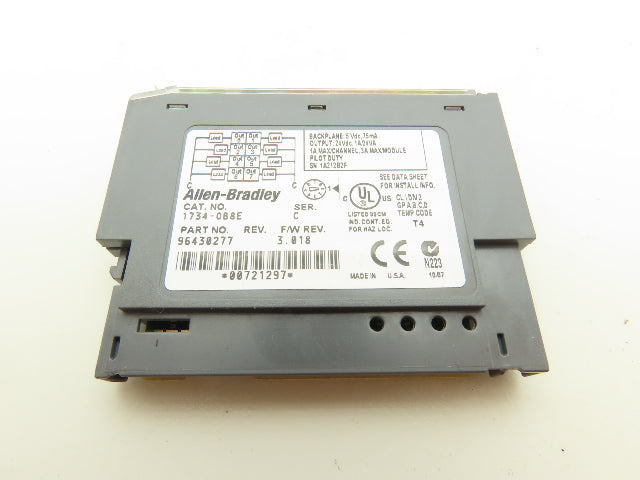 Allen Bradley 1734-OB8E PLC I/O Digital Output Module 8 Point 24V Ser C Lot of 4