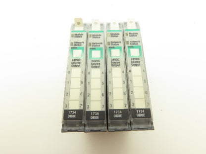 Allen Bradley 1734-OB8E PLC I/O Digital Output Module 8 Point 24V Ser C Lot of 4