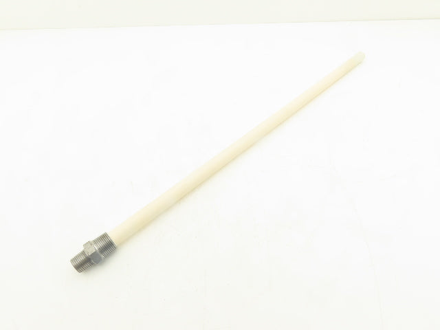 Nutech CPT-A4-24-240 Ceramic Thermocouple Protection Tube 24" L 3/4 & 1/2" NPT