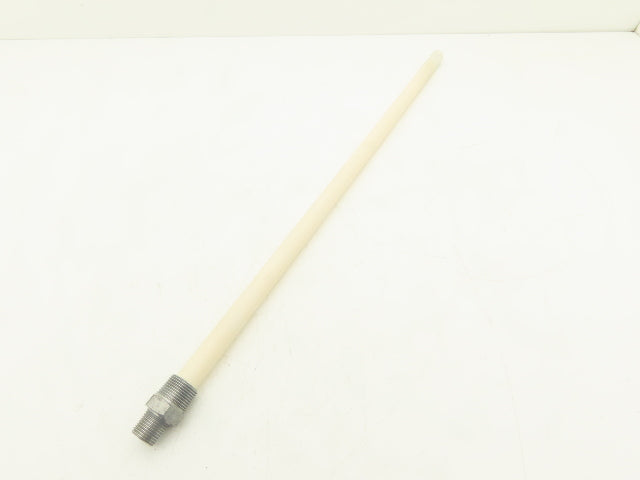 Nutech CPT-A4-24-240 Ceramic Thermocouple Protection Tube 24" L 3/4 & 1/2" NPT
