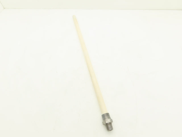 Nutech CPT-A4-24-240 Ceramic Thermocouple Protection Tube 24" L 3/4 & 1/2" NPT