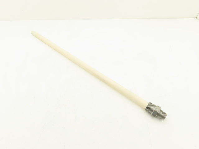 Nutech CPT-A4-24-240 Ceramic Thermocouple Protection Tube 24" L 3/4 & 1/2" NPT