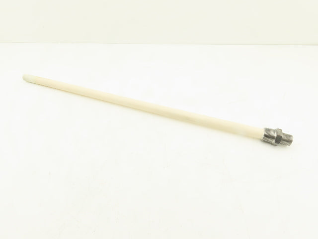Nutech CPT-A4-24-240 Ceramic Thermocouple Protection Tube 24" L 3/4 & 1/2" NPT