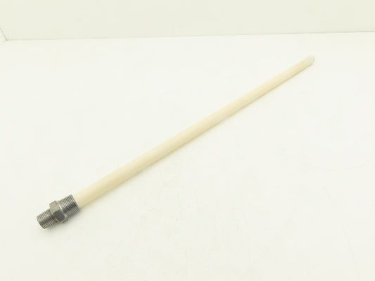 Nutech CPT-A4-24-240 Ceramic Thermocouple Protection Tube 24" L 3/4 & 1/2" NPT