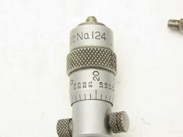 Starrett 124B Vintage Solid Rod Inside Micrometer Set 2"-12" 10 Rods
