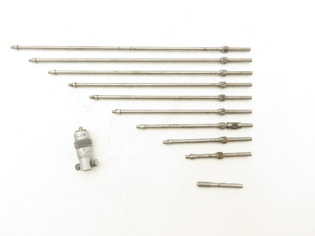 Starrett 124B Vintage Solid Rod Inside Micrometer Set 2"-12" 10 Rods