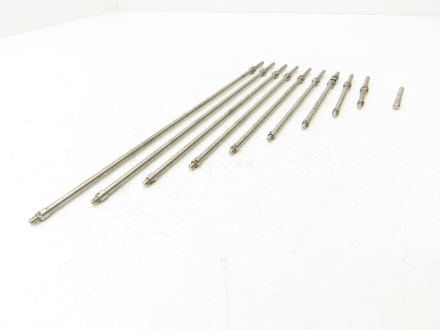 Starrett 124B Vintage Solid Rod Inside Micrometer Set 2"-12" 10 Rods