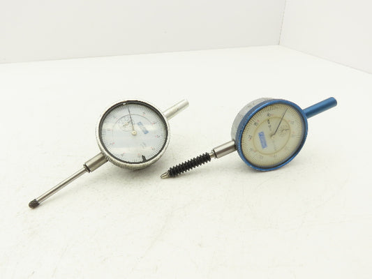 Fowler Dial Gage Drop Indicator 0-100 Dial 0-1" Range .001"  Lot of 2