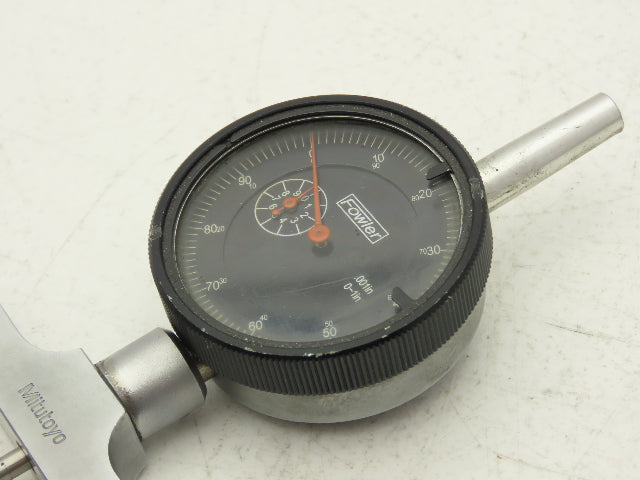 Fowler 52-520-110-1 Dial Indicator 0-1" Range Mitutoyo Depth Micrometer Lot of 2