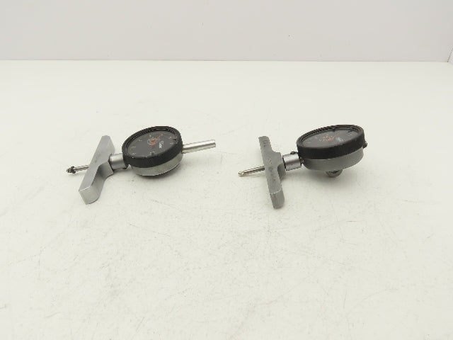 Fowler 52-520-110-1 Dial Indicator 0-1" Range Mitutoyo Depth Micrometer Lot of 2