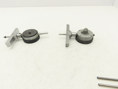 Fowler 52-520-110-1 Dial Indicator 0-1" Range Mitutoyo Depth Micrometer Lot of 2