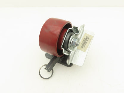 Hamilton Heavy Duty Casters Swivel Total Lock 4X2" Wheel 5-5/8" Height Cast Iron