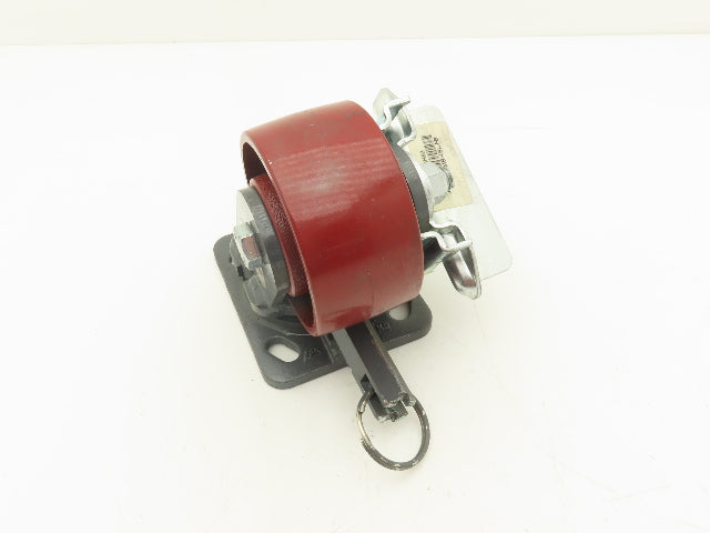 Hamilton Heavy Duty Casters Swivel Total Lock 4X2" Wheel 5-5/8" Height Cast Iron