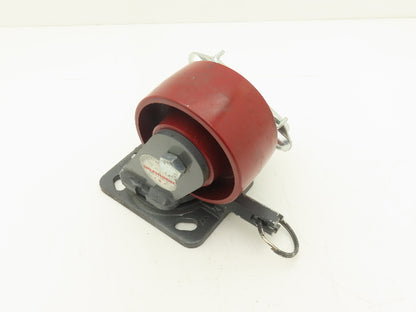 Hamilton Heavy Duty Casters Swivel Total Lock 4X2" Wheel 5-5/8" Height Cast Iron