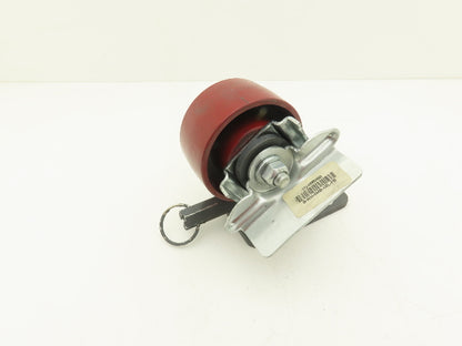 Hamilton Heavy Duty Casters Swivel Total Lock 4X2" Wheel 5-5/8" Height Cast Iron