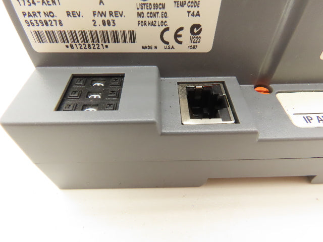 Allen Bradley 1734-AENT Point I/O Ethernet IP  Ser A F/W 2.003 w/1734-EP24DC