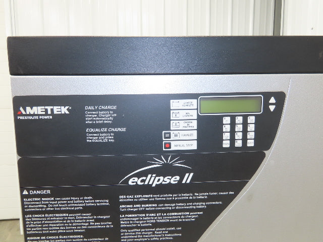 Ametek 1050EC3 Eclipse II Plus Forklift Battery Charger 12/24/36V 1050Ah 480V