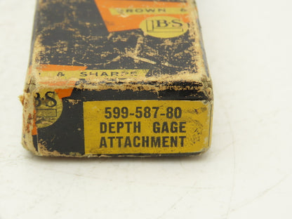 Brown & Sharpe 587 Vernier Height Gage Attachment 8" Rod 599-587-80