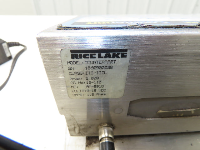 Rice Lake BM1218-100 Bench Weigh Scale & Display Counting Indicator 12 X 18"