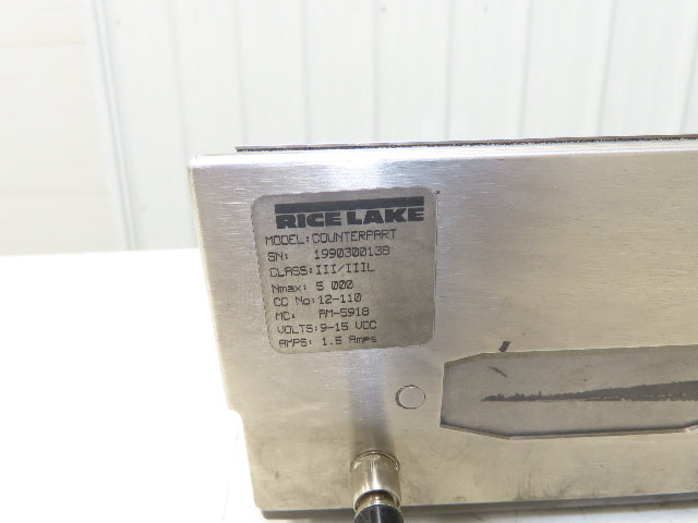 Rice Lake BM1218-100 Bench Weigh Scale & Display Counting Indicator 12 X 18"