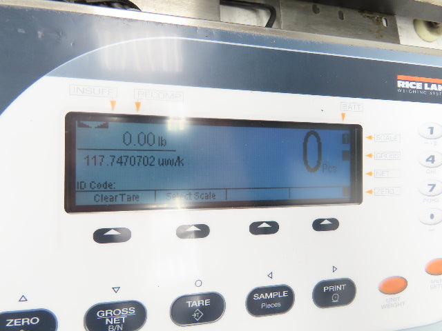 Rice Lake BM1218-100 Bench Weigh Scale & Display Counting Indicator 12 X 18"