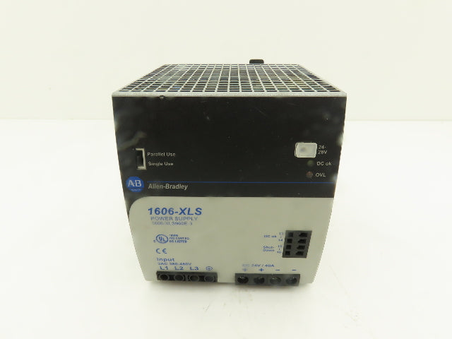 Allen Bradley 1606-XLS960E-3 PLC Power Supply 24VDC 40A 960W 380-480V 3PH Input
