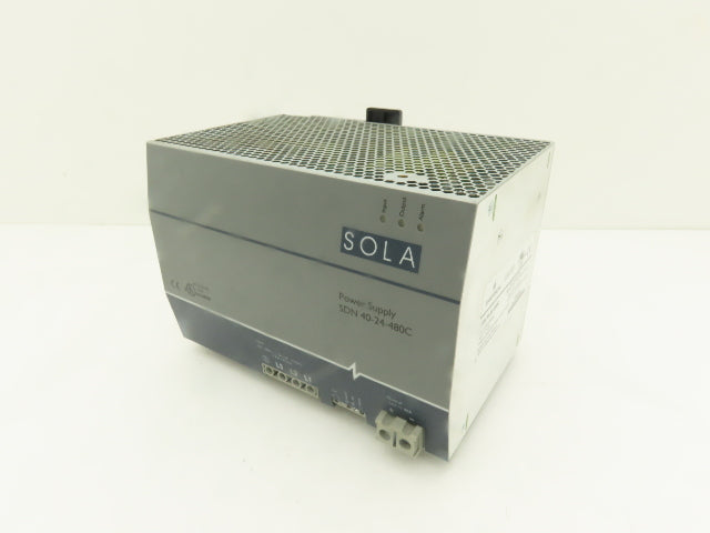 Emerson SDN 40-24-480C Sola PLC DIN Rail Power Supply 480V 24V 40A