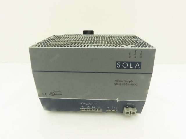 Emerson SDN 40-24-480C Sola PLC DIN Rail Power Supply 480V 24V 40A
