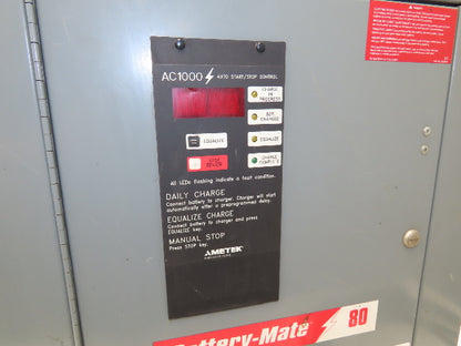 Ametek 750H3-18C Battery Mate Charger Forklift 36V 18 Cell 750Ah 240/480V 3Ph